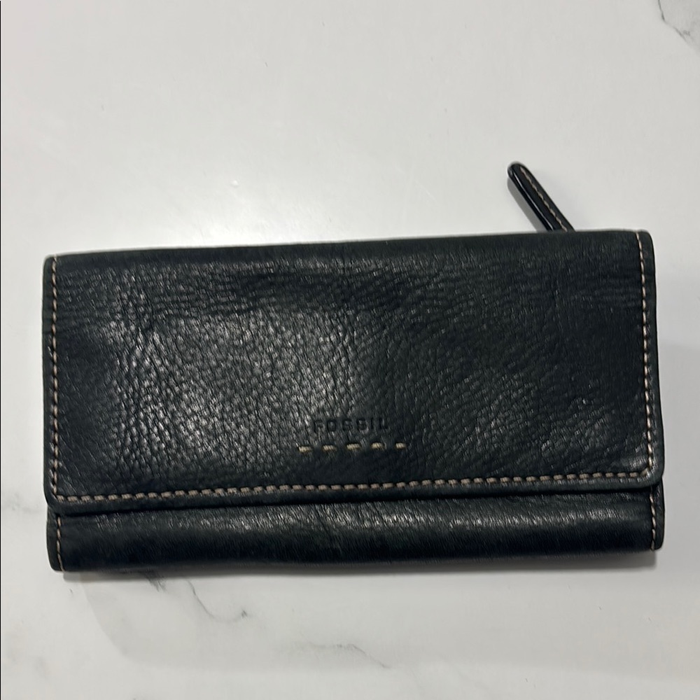 Fossil Black Leather Wallet